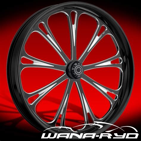 Dallas Black Machined 23 X 3.75 Wheel Metalsport - WanaRyd Motorcycle