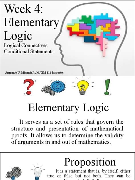 Image result for Elementary Logic Math