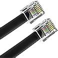 (2 Pack) 6 Feet RJ12 6P6C Data Cable, Male to Male 72" Modular Data ...