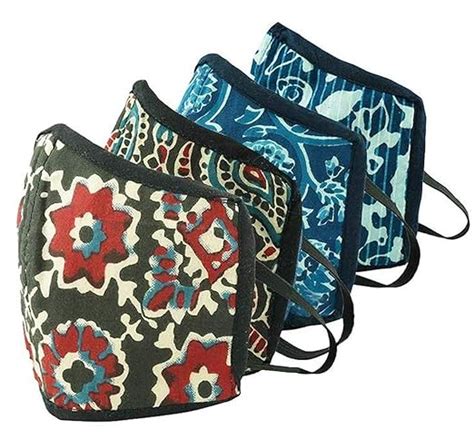 HomeStrap 3 Layer Reusable Printed Fashion Safety Outdoor Mask/Mouth ...
