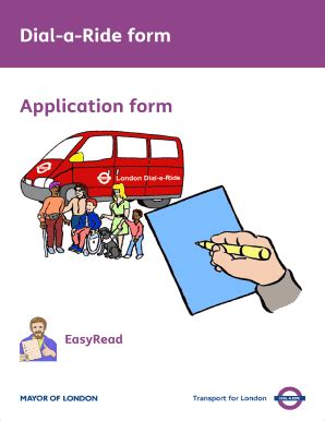 Fillable Online tfl gov ISL066 11 EasyRead TfL Dial a ride application ...
