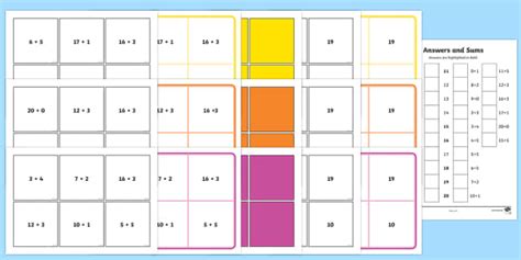 Maths Addition up to 20 Bingo and Lotto Pack