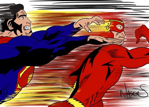 ArtStation - The Flash vs Superman