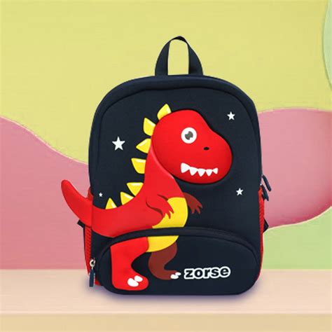 Zorse 3D red dino bag pack for kindergarten kids attractive and lovely ...