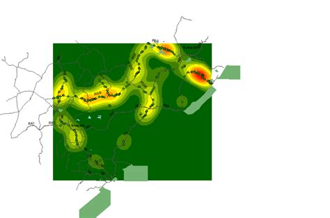 Image result for Arc Pro How Is Kernel Density Working