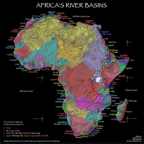 Africa Map With Rivers