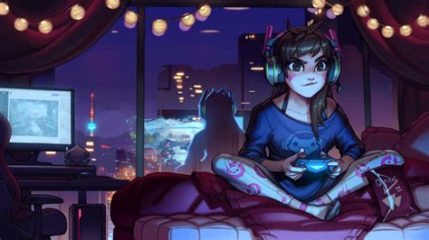 Anime Gamer Girl Wallpapers - Wallpaper Cave