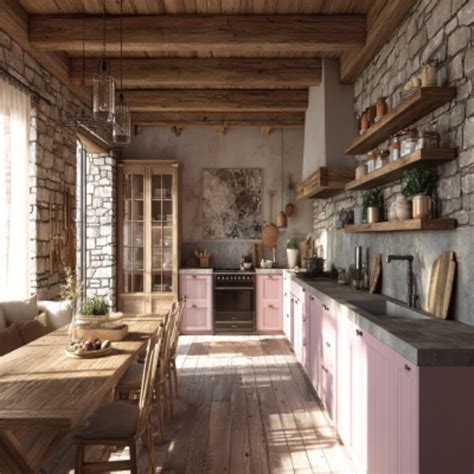 1 Large Rustic Kitchen Design Ideas & Images