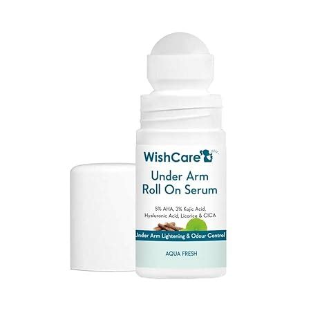 WishCare Underarm Roll On Serum - 5% AHA & 3% Kojic Acid for ...