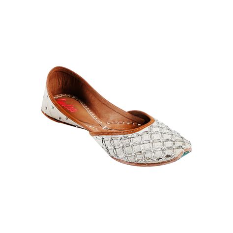 PURE LATTICE - SILVER WHITE SILK WITH GOTAPATTI JAAL AND PEARLS EMBROI ...