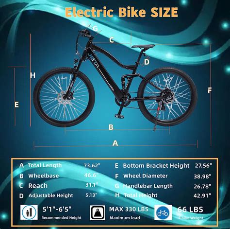 Buy JIETA Adult Electric Bike 27.5 Inch Electric Mountain Bike 500W ...