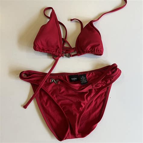 Mossimo Women's Red Swimsuit-one-piece | Depop