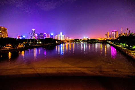 义乌丝路金融小镇夜景风光照片摄影图片_ID:434381280-Veer图库