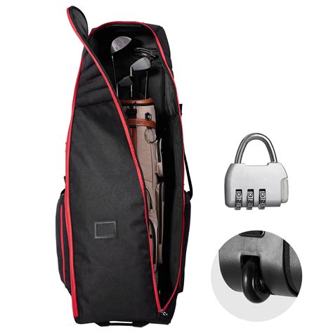 KFFKFF Golf Journey Case, Soft Exterior Golf Bag Cover, Durable 1800D ...