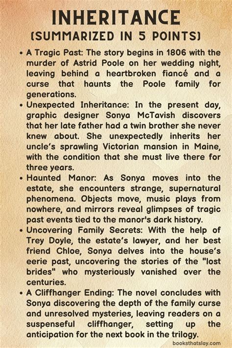 Inheritance by Nora Roberts Summary, Characters and Themes