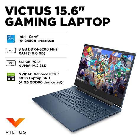 HP – Victus 15.6″ Full HD 144Hz Gaming Laptop – Intel Core i5 – 8GB ...