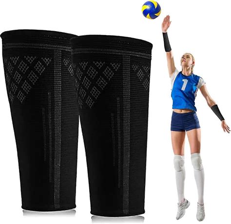 1 Pair Volleyball Sleeves, Volleyball Arm Sleeves Compression Forearm ...