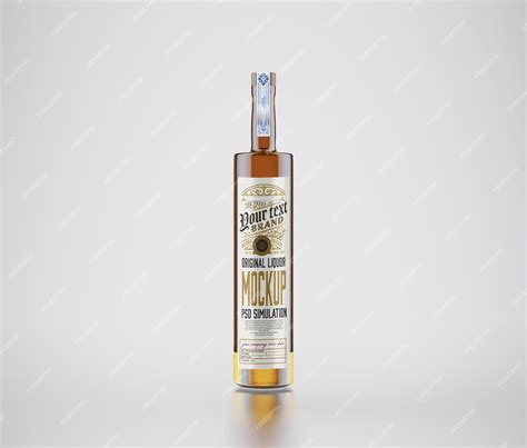 Premium PSD | Liquor bottle mockup