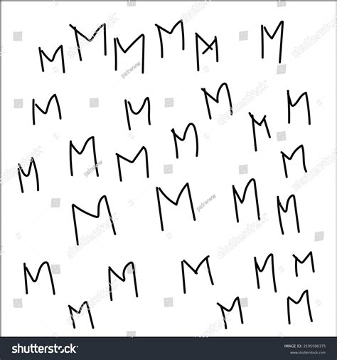 Image result for Script Capital M Symbol