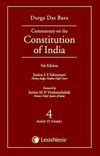 Buy Commentary On The Constitution Of India; Vol 4 ; (Covering Article ...