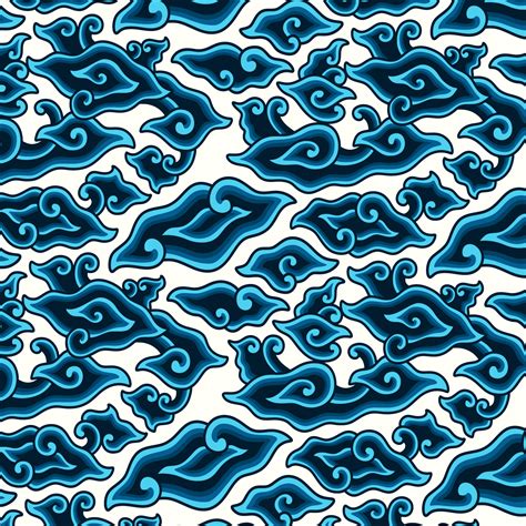 Background Batik Mega Mendung