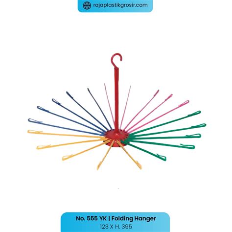 Folding Hanger No. 555 YK - TOKO GROSIR PERABOTAN PLASTIK RUMAH TANGGA ...