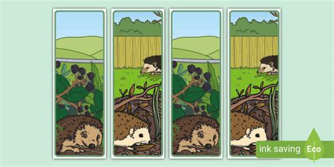 Hedgehog Bookmarks,Hedgehog (teacher made) - Twinkl