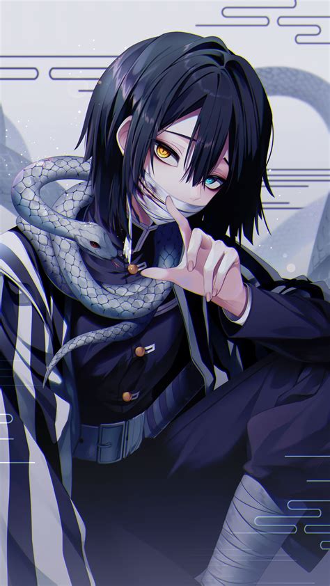 Obanai Iguro, Hashira, Demon Slayer Kimetsu no Yaiba, Anime HD Phone ...
