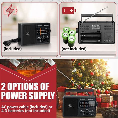 Retekess TR626 Portable AM FM Radio with Bluetooth India | Ubuy