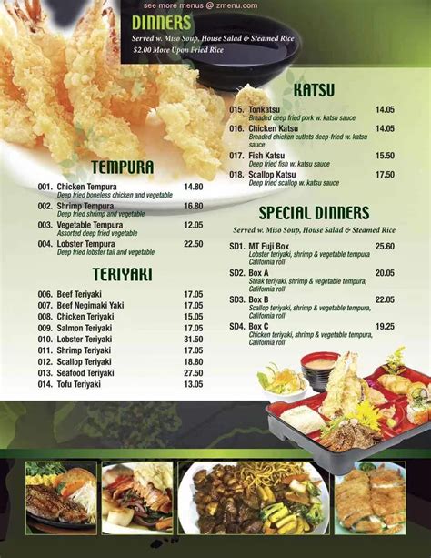 Online Menu of Mt. Fuji Restaurant, Madisonville, Kentucky, 42431 - Zmenu