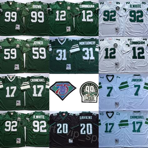 Vintage 1992 JB Old Football Jerseys Featuring Reggie White #99 ...
