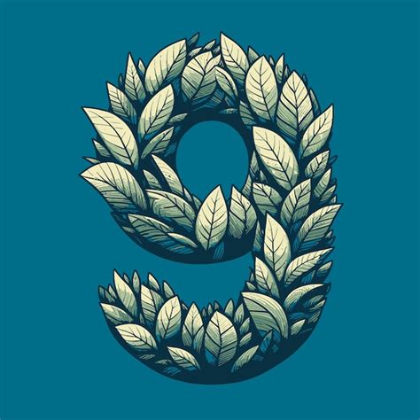 A letter s with leaves and the letter s in the middle | Premium AI ...