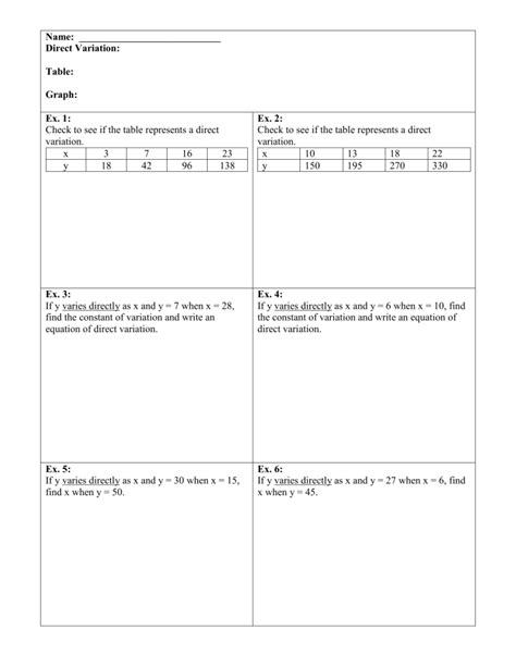 Image result for Visual Aids On Direct Variation