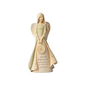Enesco Foundations Retirement Angel Stone Resin Figurine, 4.33 ...