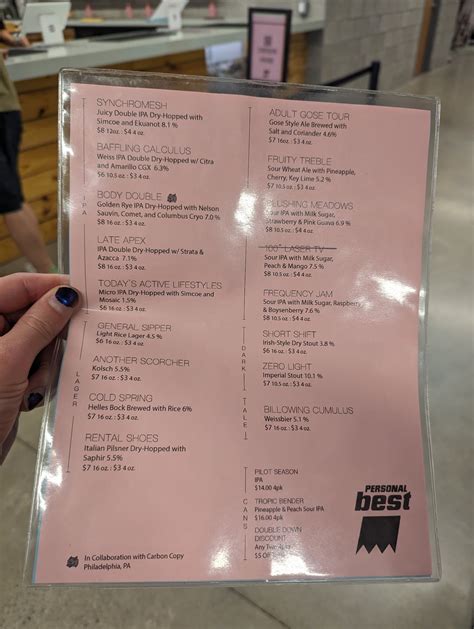 Personal Best Brewing, Ithaca - Menu, Reviews (68), Photos (17 ...