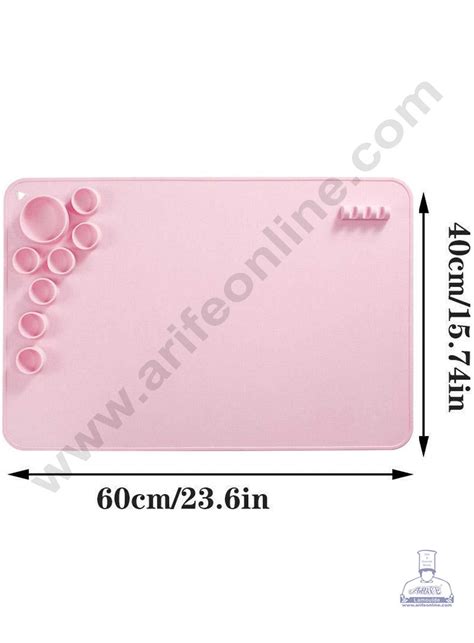 CAKE DECOR™ Silicon Cake Painting Mat Pad For Cake and Cupcake Decorat ...
