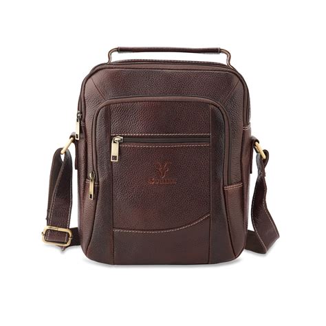 Goatter Genuine Leather 11”Inch Multi Compartment And Multi Pocket Men
