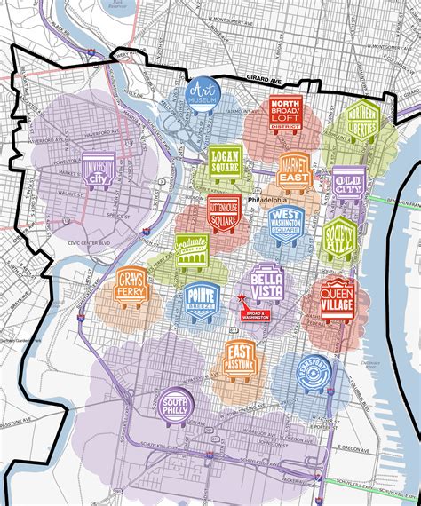 Printable Map Of Philadelphia Neighborhoods