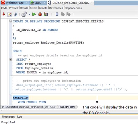 Image result for Simple Example of Store Procedure in MySQL and That Procedure Called From JDBC