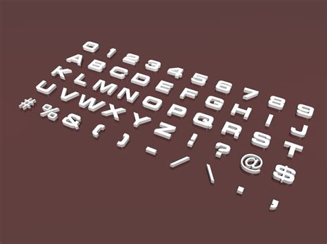 Image result for Script Letters Alphabet 3D