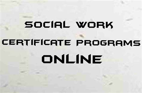 Social Work Certificate Programs 的图像结果