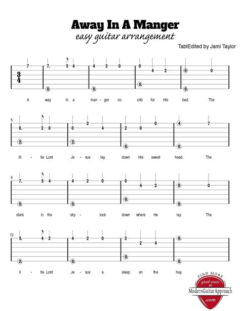 Free Online Acoustic Guitar Sheet Music For Beginners