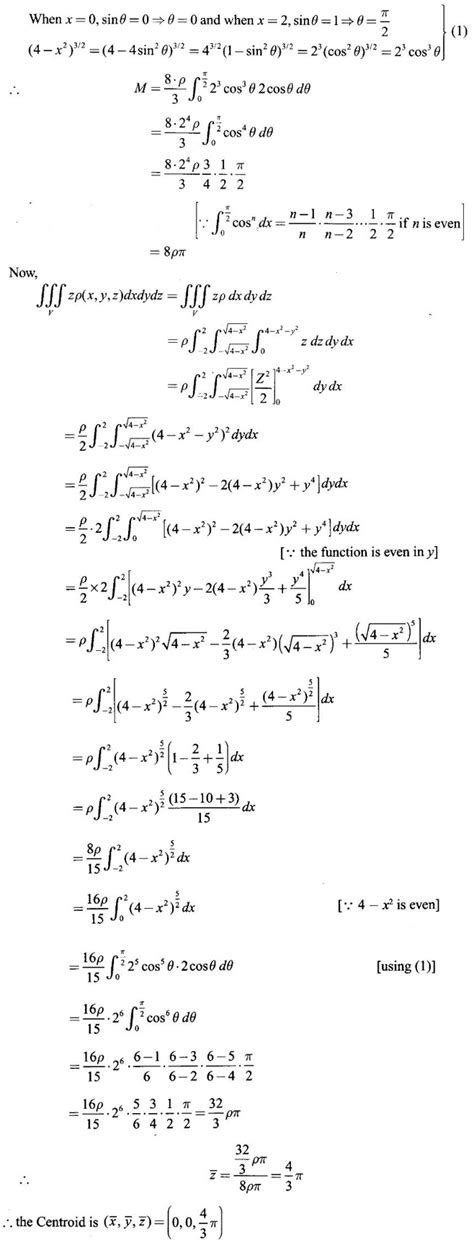 Integrals: Centre of Mass and Centre of Gravity - Worked Examples ...