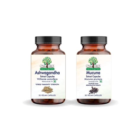 One Tree by Herbal Homes Ashwagandha 500mg Extract - 30 Vegan Capsule ...