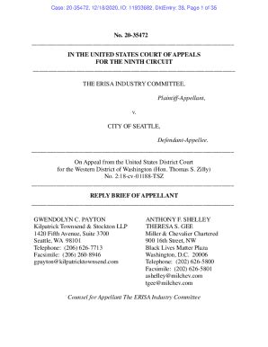 Fillable Online Reply Brief of Appellant Fax Email Print - pdfFiller