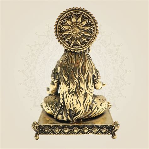 Grace of Annapurna Devi Brass Idol with Chowki