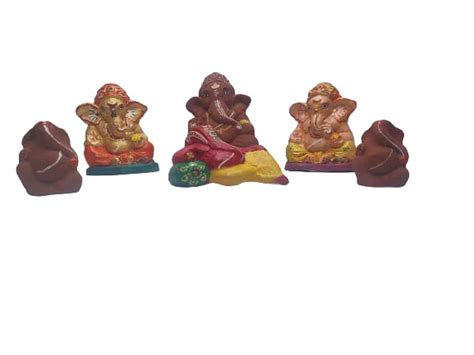 Buy Radha Krishna SHG Cow Dung Ganesha Idols Radpm_114 Online at Low ...