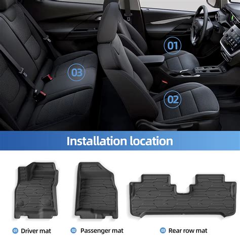 for Chevrolet Chevy Bolt EV 2022 2023 2024 Car Floor Mats Cargo Liner ...
