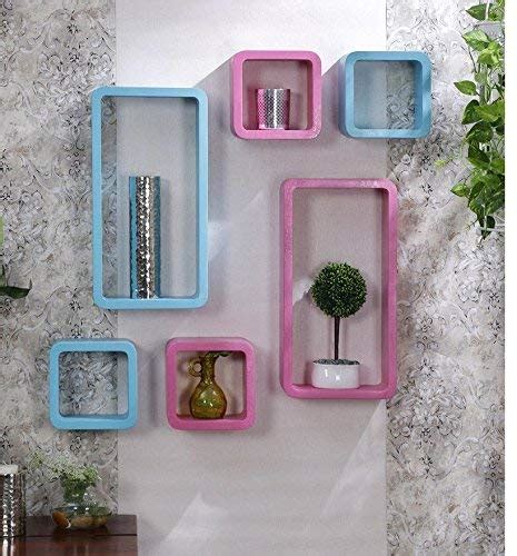 Onlinemart Cube Shape Storage Wall Shelves/Reck Shelves/Book Shelves ...