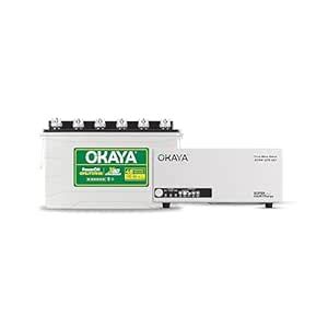 Okaya Inverter with Battery Combo for Home,Office & Shops|ATSW 1175 12V ...
